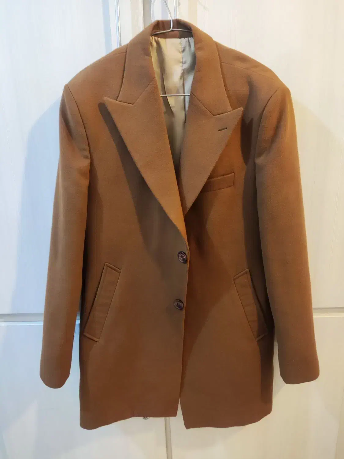 پالتو مردانه سایز ۵۶ قهوهای شیک و بسیار تمیز|لباس|دهدشت, |دیوار