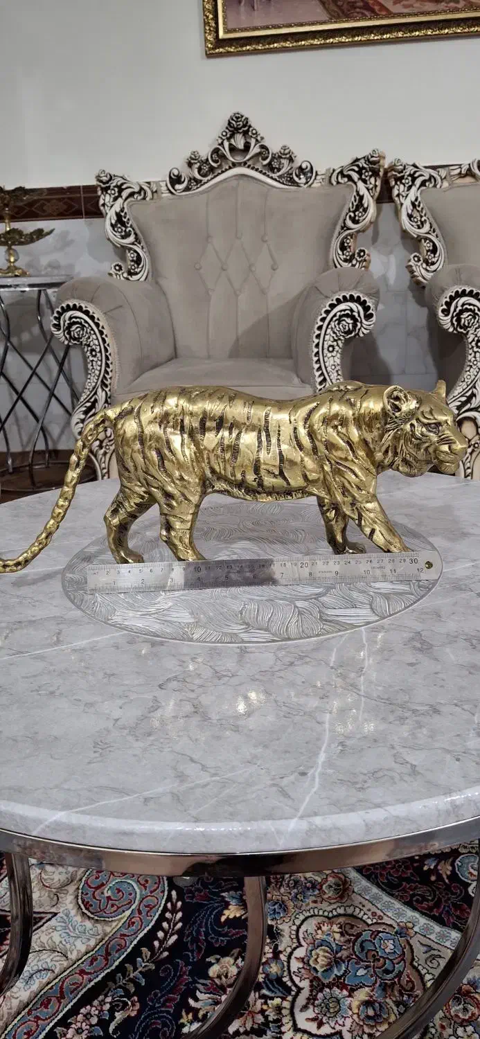 مجسمه ببر برنجی|مجسمه، تندیس، ماکت|ابهر, |دیوار