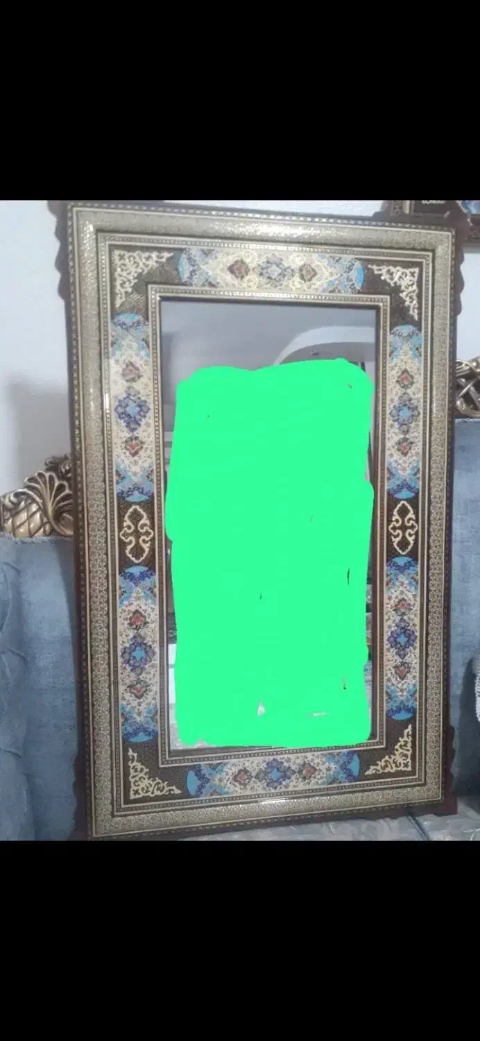 قاب اینه خاتم|صنایع دستی و سایر لوازم تزئینی|اصفهان, رزمندگان|دیوار