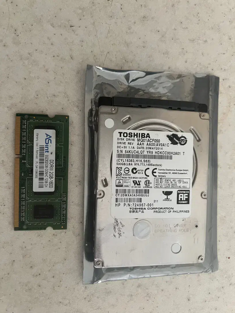 هارد ۵۰۰ گیگ توشیبا ،رم DDR3|قطعات و لوازم جانبی رایانه|اصفهان, خواجو|دیوار