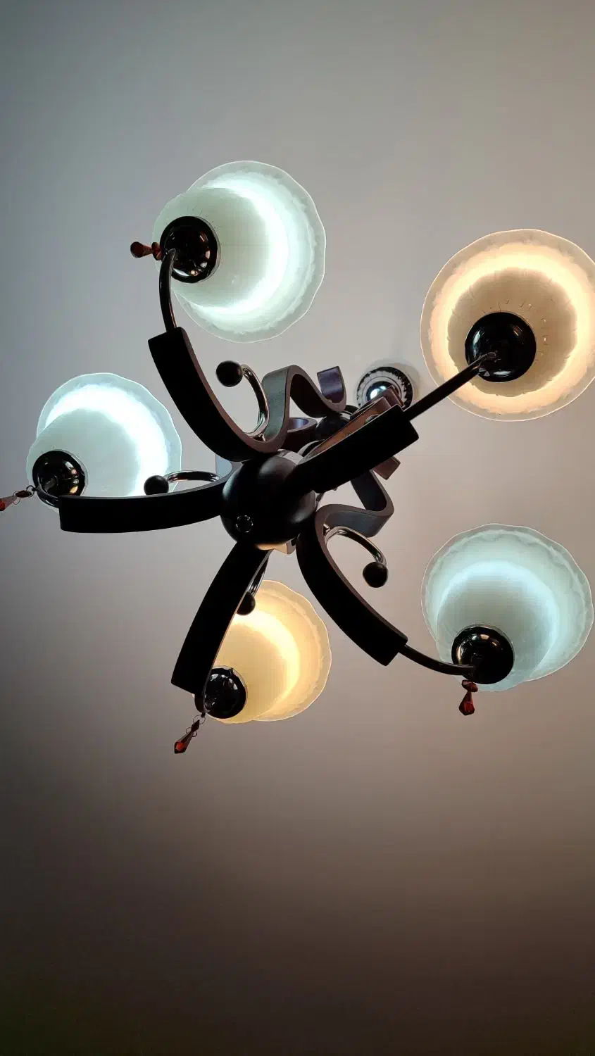 لوستر پذیرایی  ۲ عددی ۵ شاخه|لوستر و چراغ آویز|اردبیل, |دیوار