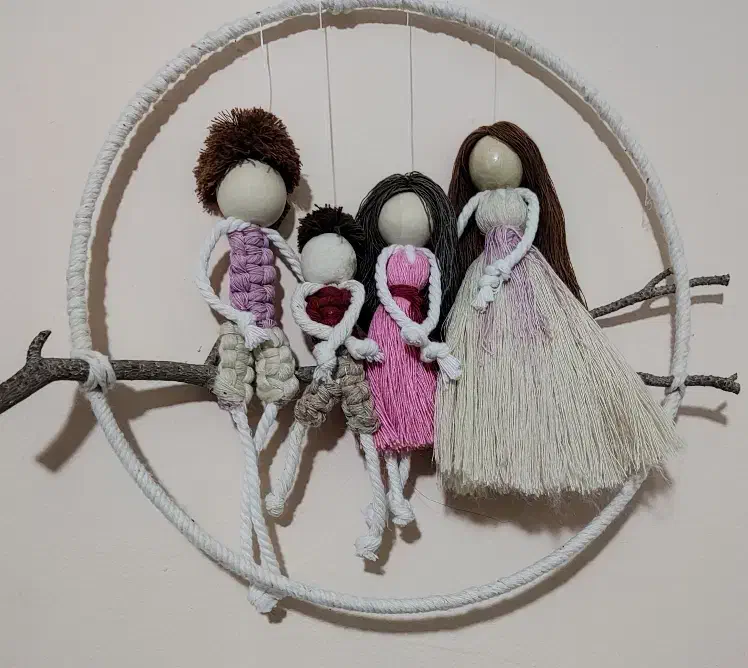 تعدادی دیوارکوب فرشته مکرومه|صنایع دستی و سایر لوازم تزئینی|شهریار, شهریار|دیوار