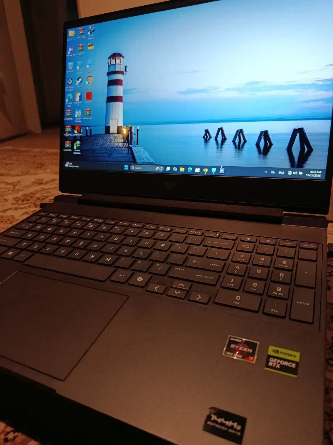 لپتاپ گیمینگ hp victus|رایانه همراه|کرمانشاه, |دیوار