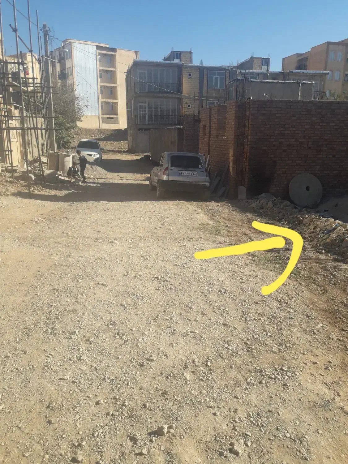 فروش زمین ۱۲۲ متری بالاتر از مدرسه حسابی|فروش زمین و ملک کلنگی|ایوان, |دیوار