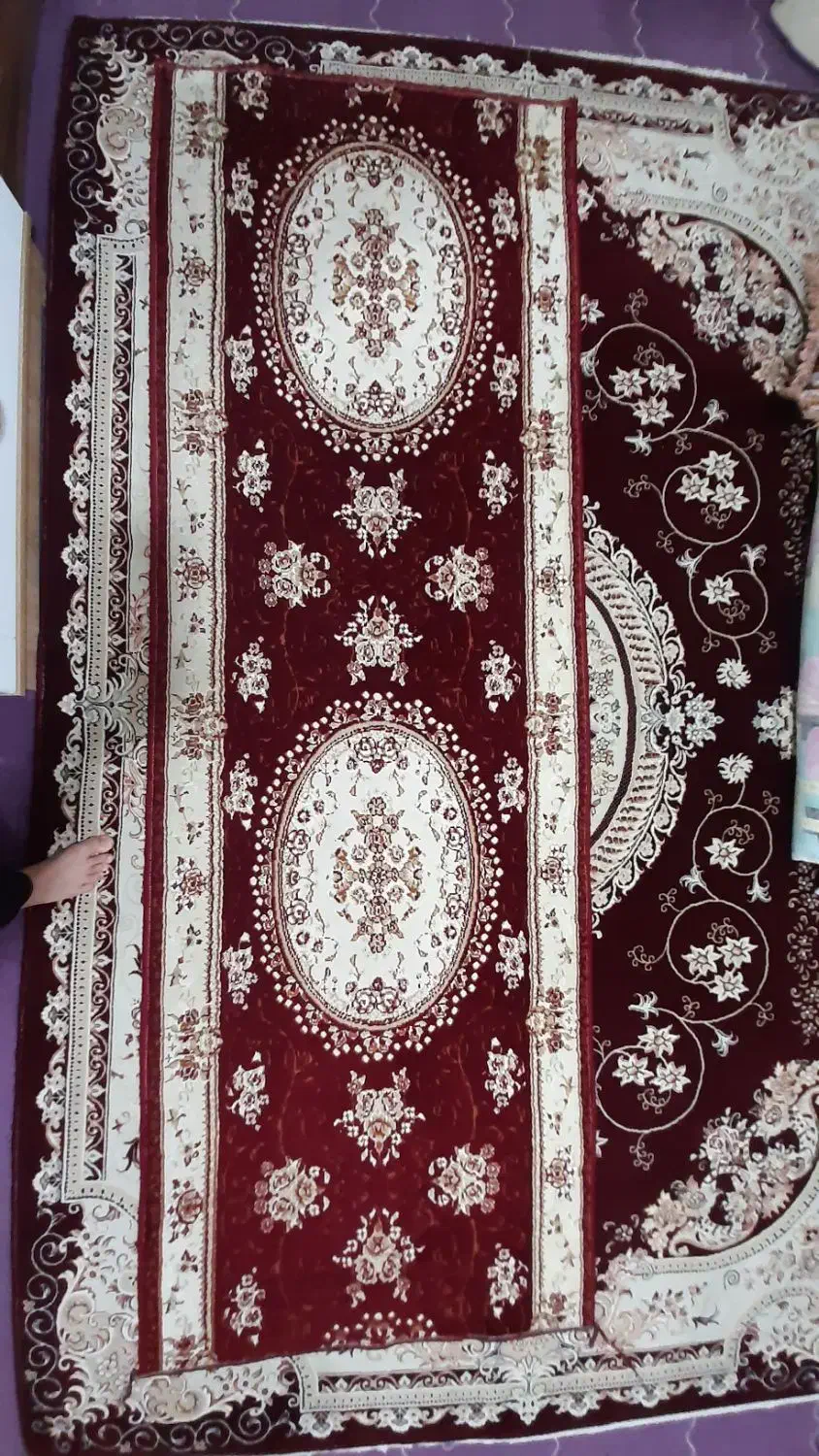 ۲عدد فرش ۶ متری و ۱ عدد کناره فرش|فرش|همدان, |دیوار