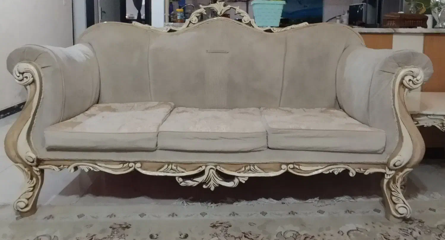 مبلمان هفت نفره|مبلمان خانگی و میز عسلی|فولادشهر, B6|دیوار