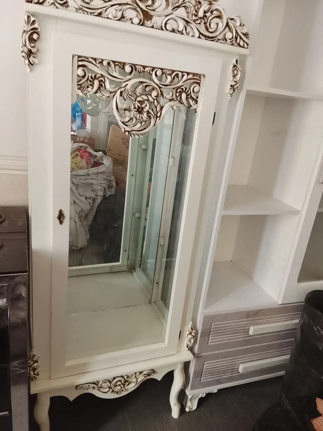 بوفه سالم مناسب جهیزیه|بوفه، ویترین، کنسول|قم, باجک یک|دیوار