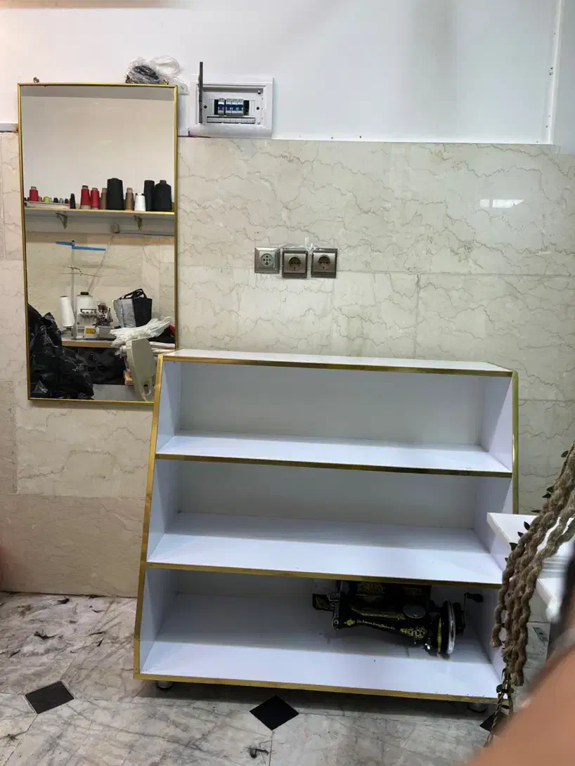میز شلف آئینه  دکور|کتابخانه، شلف، قفسه‌های دیواری|تهران, تهرانپارس شرقی|دیوار