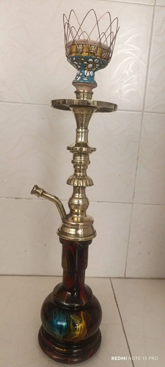 قلیان برنجی|صنایع دستی و سایر لوازم تزئینی|بروجرد, |دیوار