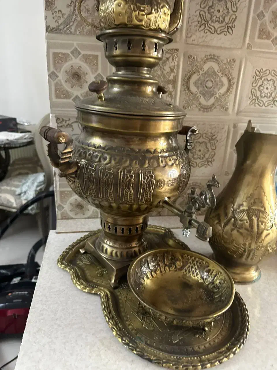 سماور زغالی برنج|سماور، چایساز، قهوهساز|تهران, ابوذر|دیوار