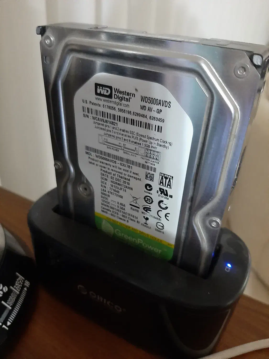 هارد 500 گیگ سبز وسترن دیجیتال سلامتی 100%|قطعات و لوازم جانبی رایانه|رشت, کوی امام رضا|دیوار