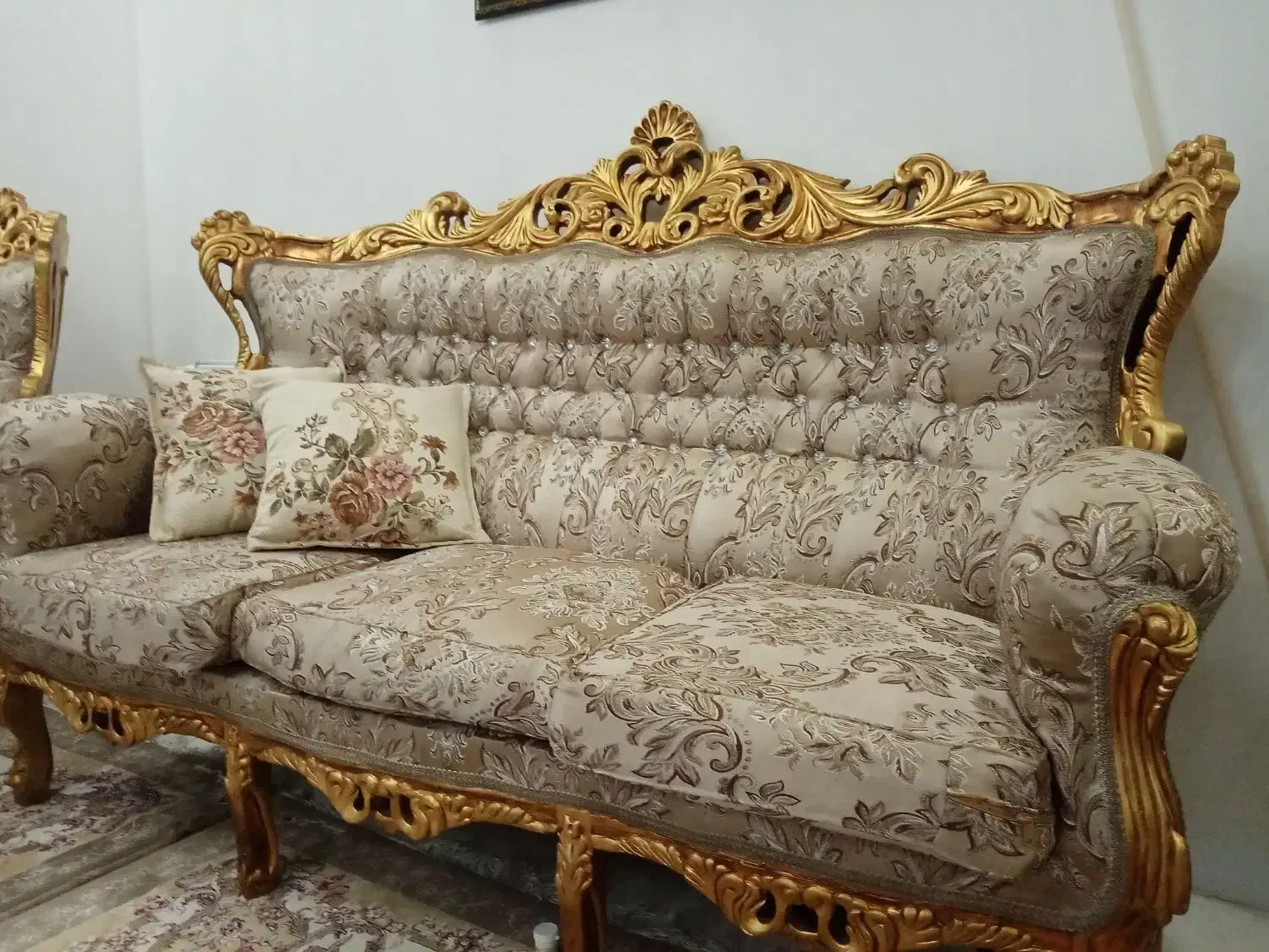 مبل 7نفره سلطنتی|مبلمان خانگی و میز عسلی|رباطکریم, رباطکریم|دیوار