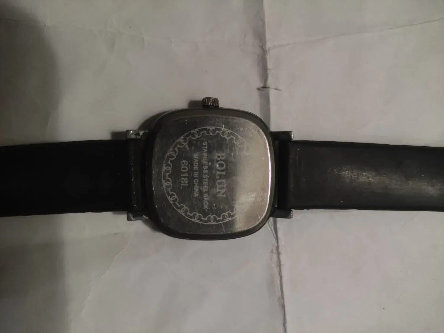 -STAINLESS STEEL BACK  MADE IN CHINA  6018L|ساعت|مشهد, چهاربرج|دیوار