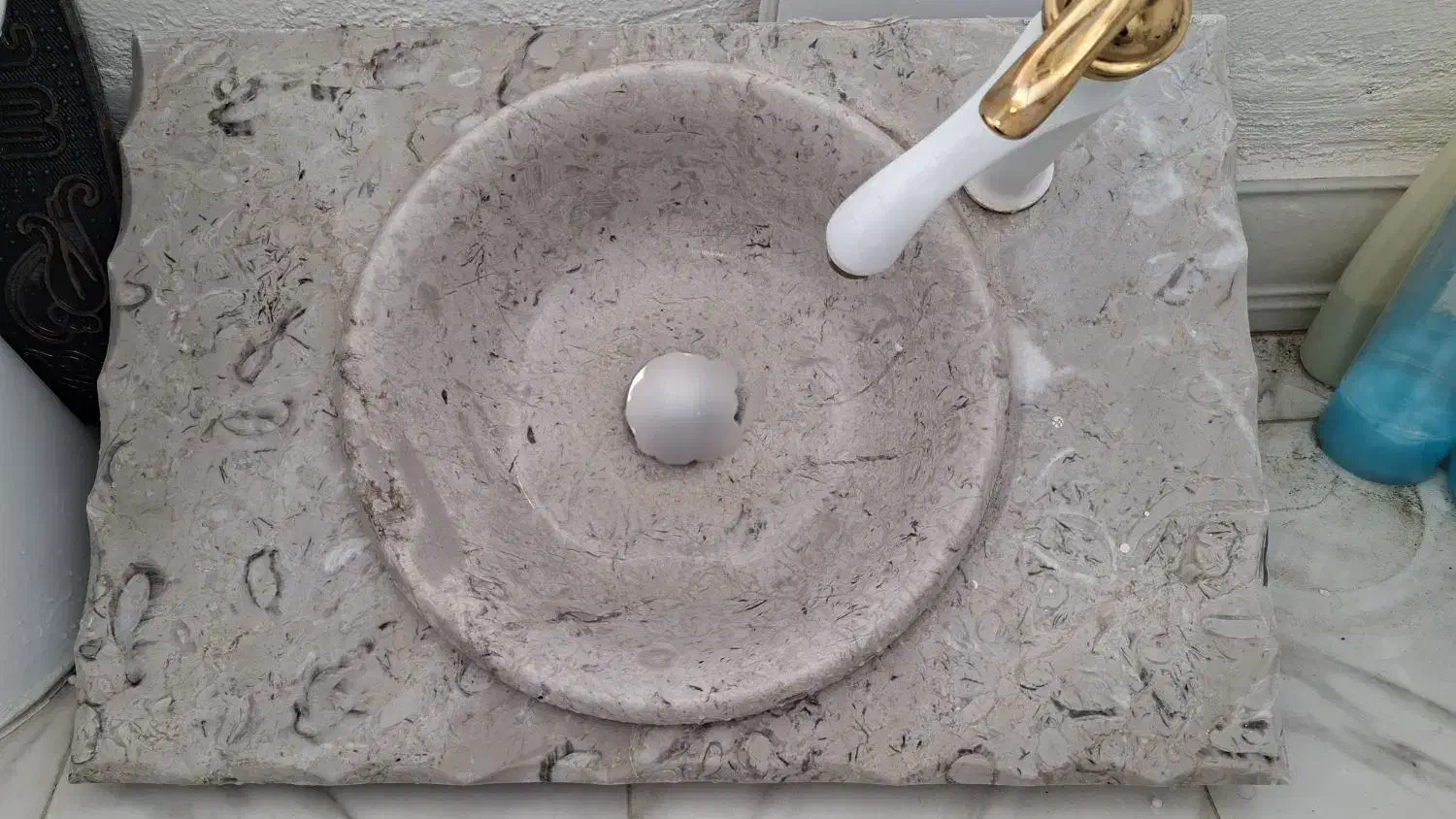 تمام سنگی همراه شیر سفید طلایی|لوازم سرویس بهداشتی|پردیس, فاز ۸|دیوار