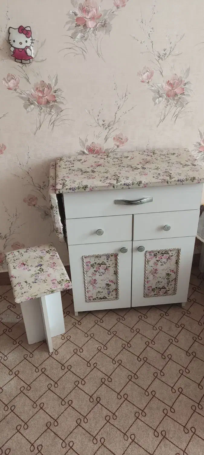 میز چرخ خیاطی و اتو|اتو و لوازم اتو|محمدیه-قزوین, |دیوار