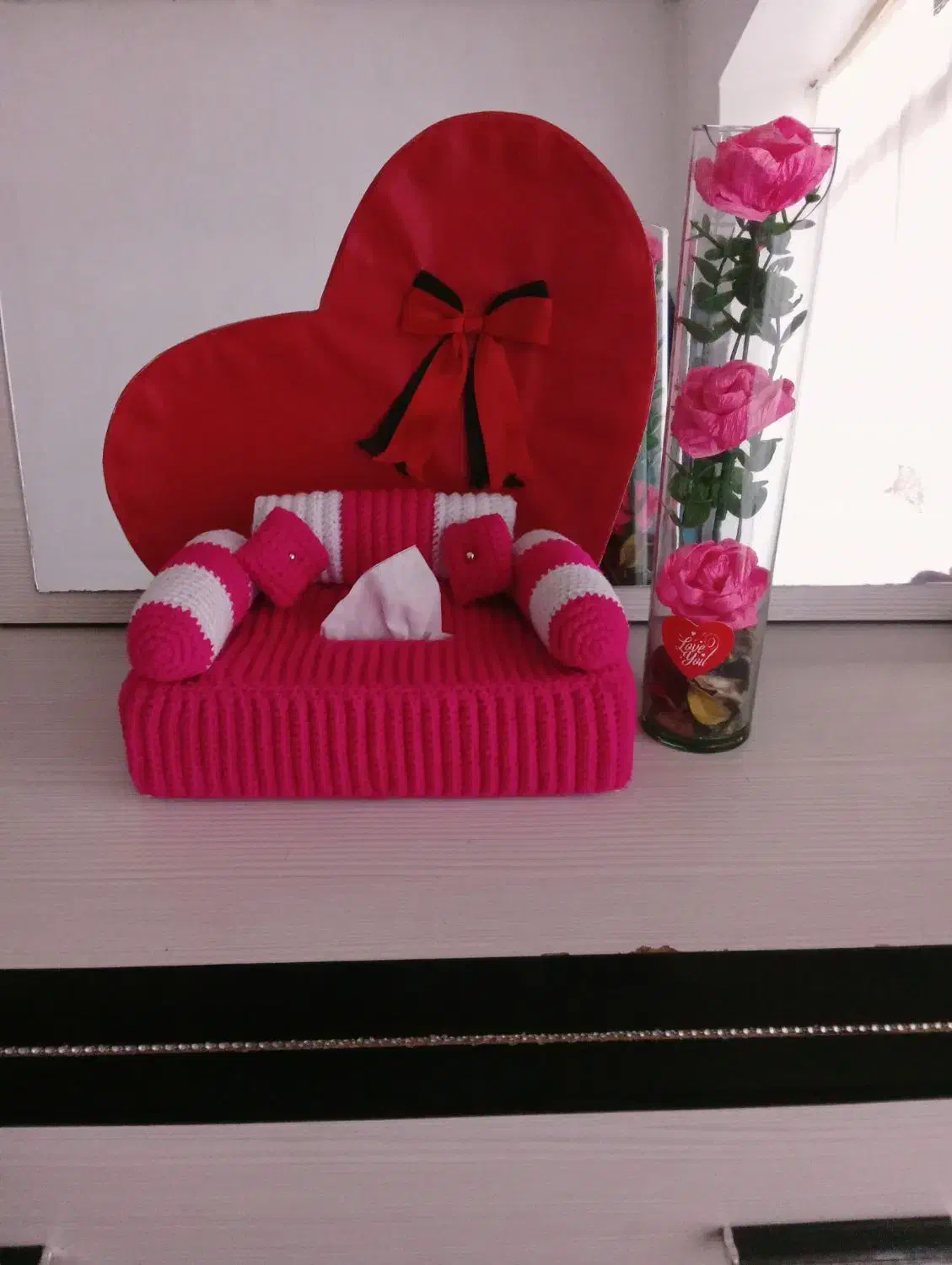 کاور دستمال کاغذی طرح مبل|صنایع دستی و سایر لوازم تزئینی|شیروان (خراسان), |دیوار