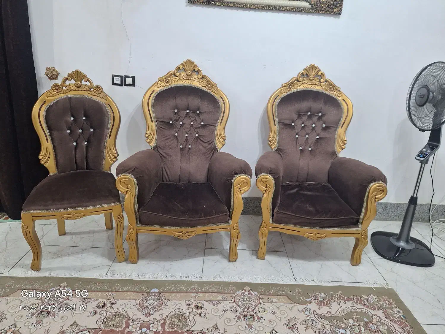 مبل سلطنتی ۹ نفره|مبلمان خانگی و میز عسلی|گناباد, |دیوار