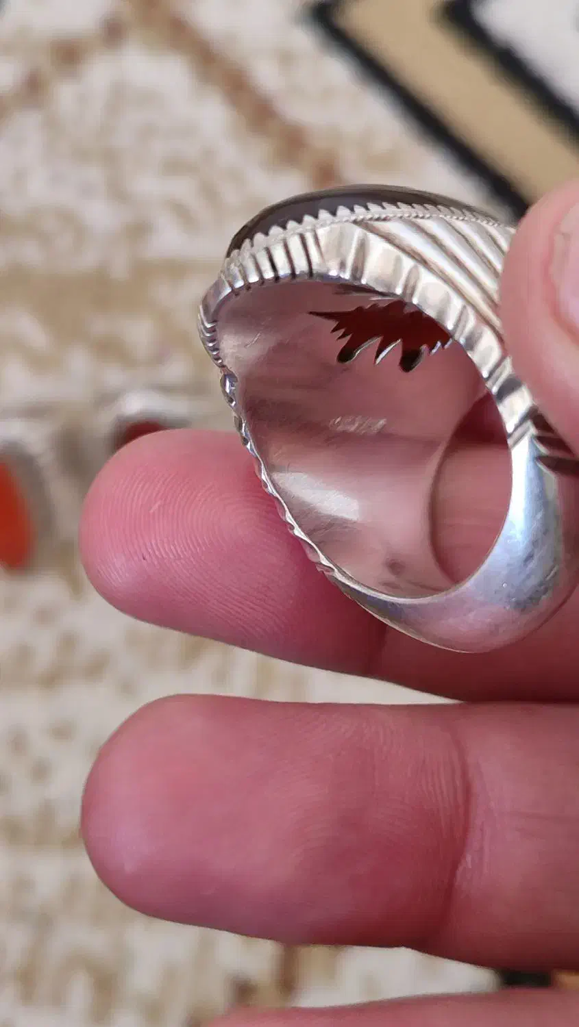 انگشتر دوقاب سید حسن .نگین جز|جواهرات|شیراز, امام حسین|دیوار