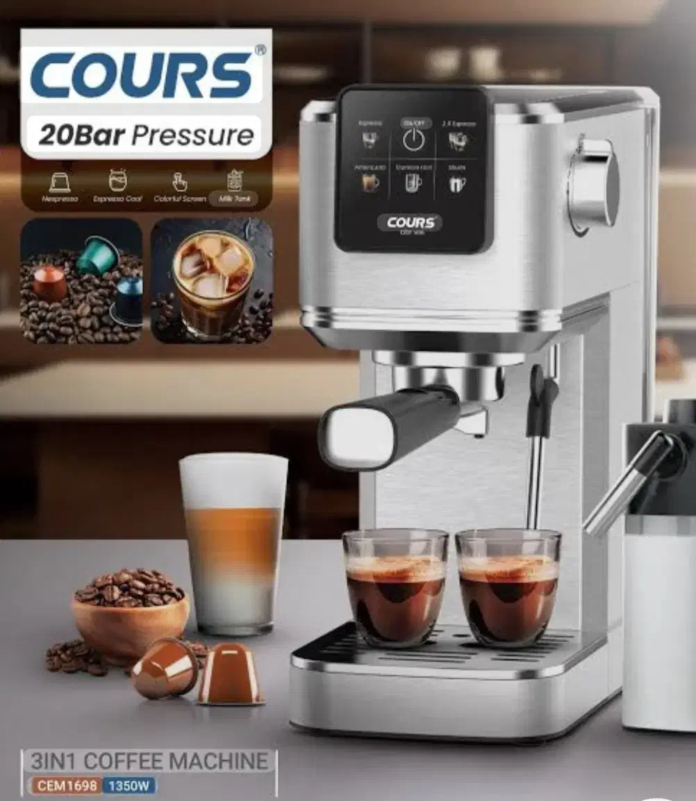 اسپرسوساز و نسپرسوساز کورس Cours CEM 1698|سماور، چای‌ساز، قهوه‌ساز|تهران, آسمان|دیوار