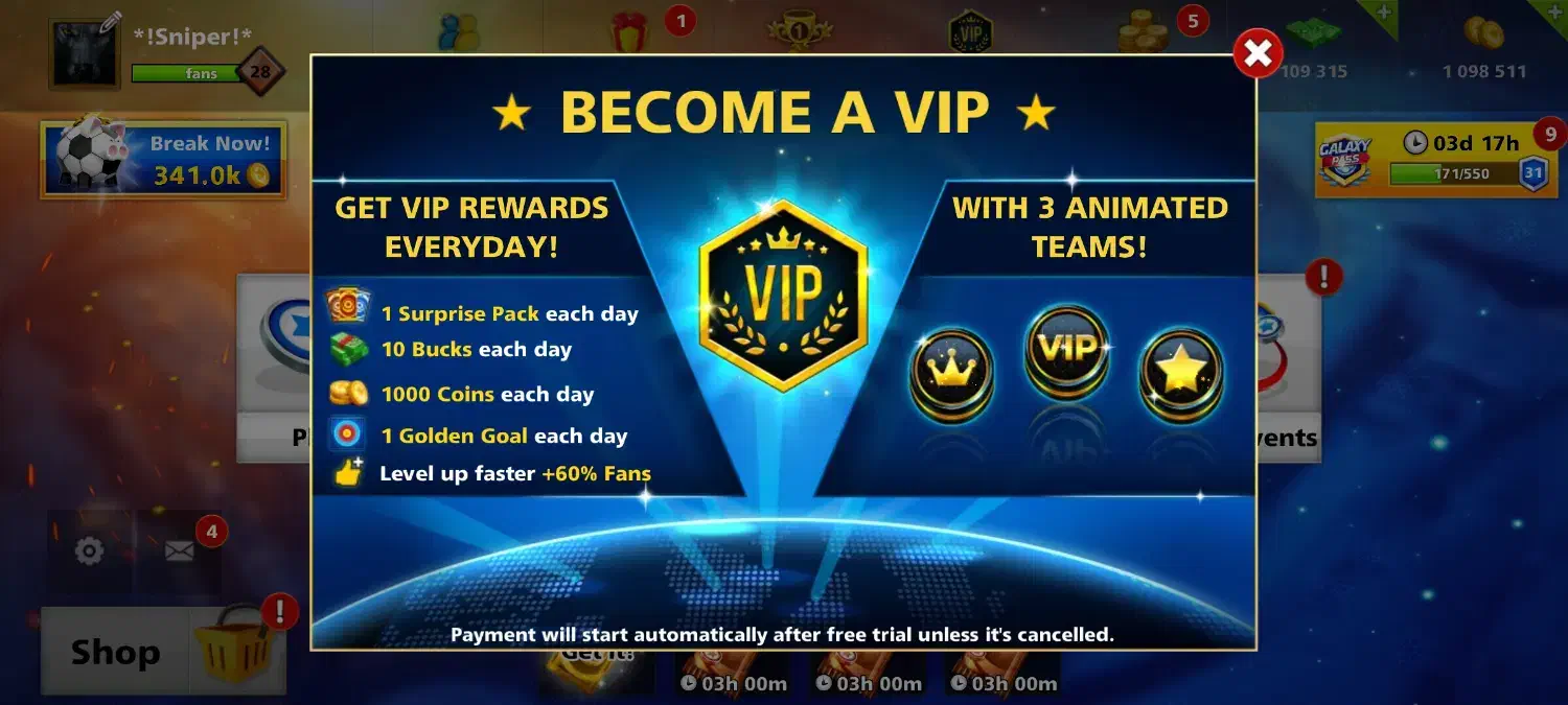 اکانت ساکر استارز Vip دائمی|کنسول، بازی ویدئویی و آنلاین|خاوران, |دیوار