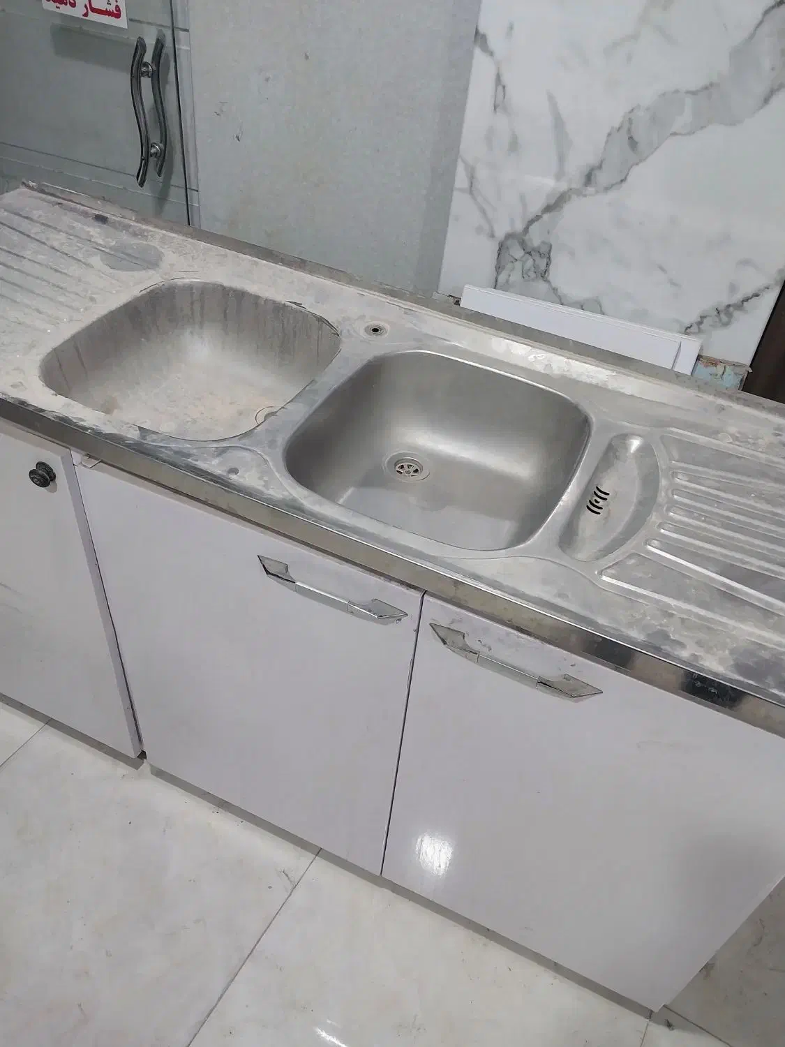 کابینت زیر سینکی با سینک|مصالح و تجهیزات ساختمان|جهرم, |دیوار