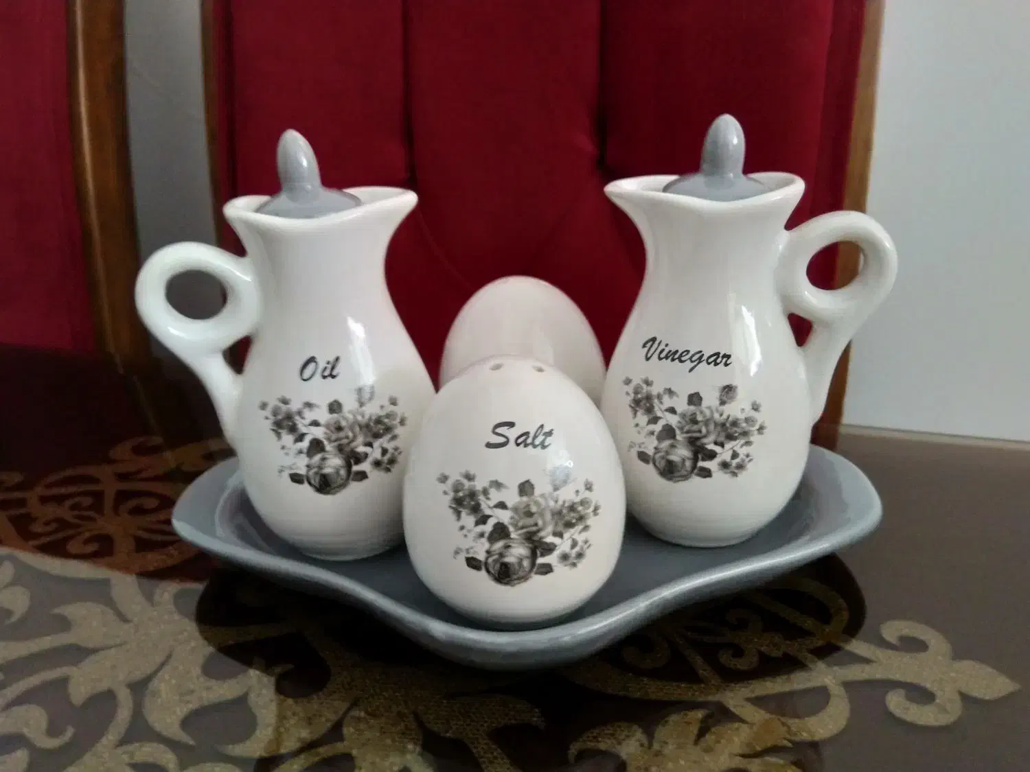 سرویس پنج تیکه آبلیمو و آبغوره با نمکدان|ظروف سرو و پذیرایی|تهران, مجیدیه|دیوار