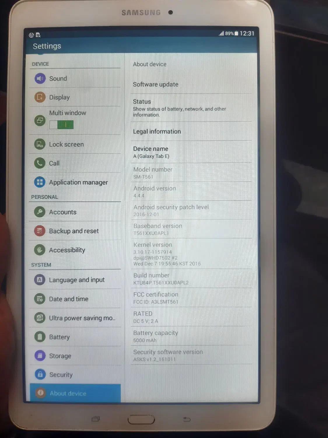 تبلت E سامسونگ ۱۰ اینچی|تبلت|تهران, استخر|دیوار