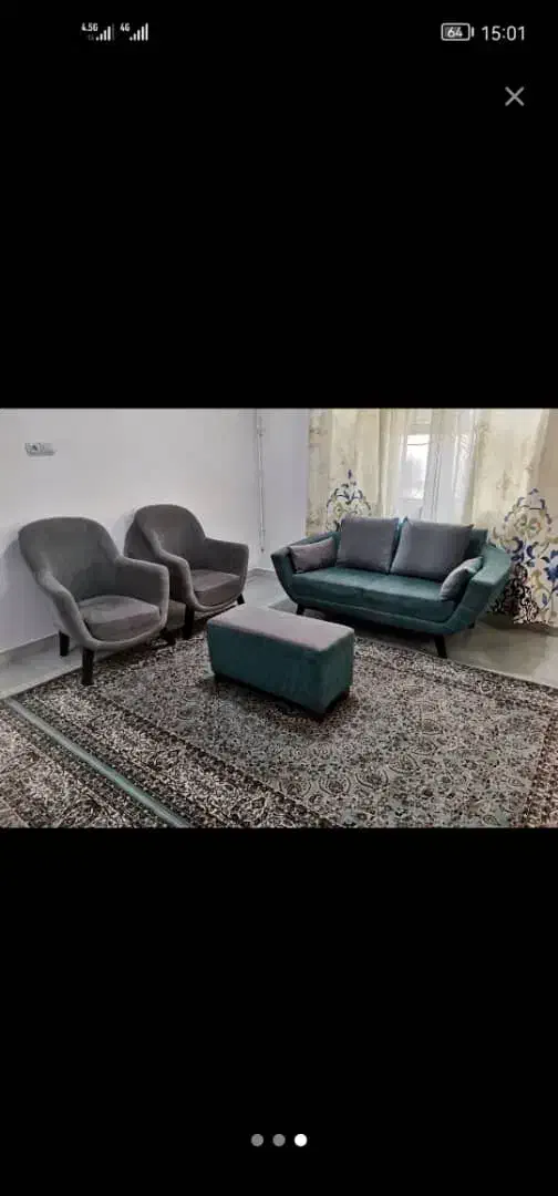 مبلمان نیم ست پنج نفره در حد نو|مبلمان خانگی و میز عسلی|اهواز, کوی نفت|دیوار