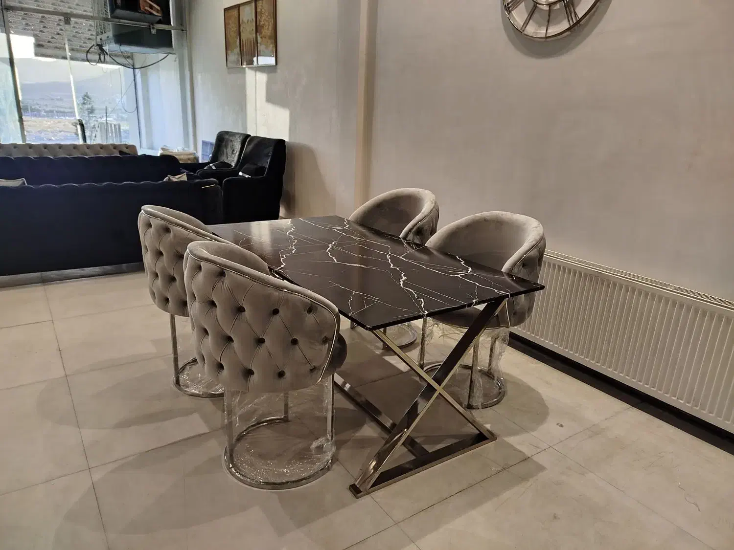 میز نهار خوری چستر میز نهار خوری استیل اقساطی|میز و صندلی غذاخوری|مشهد, وکیل‌آباد|دیوار