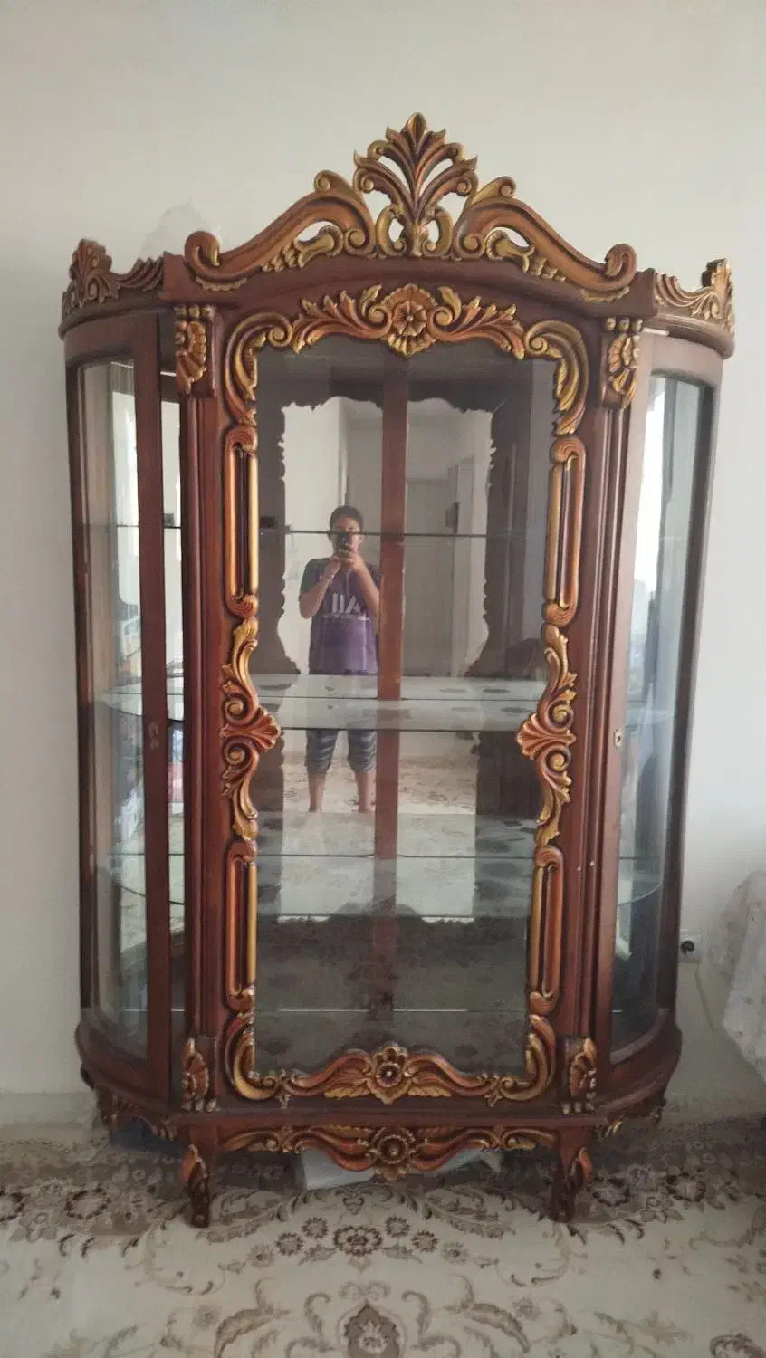 گنجه چوب گردو|بوفه، ویترین، کنسول|رضویه, |دیوار