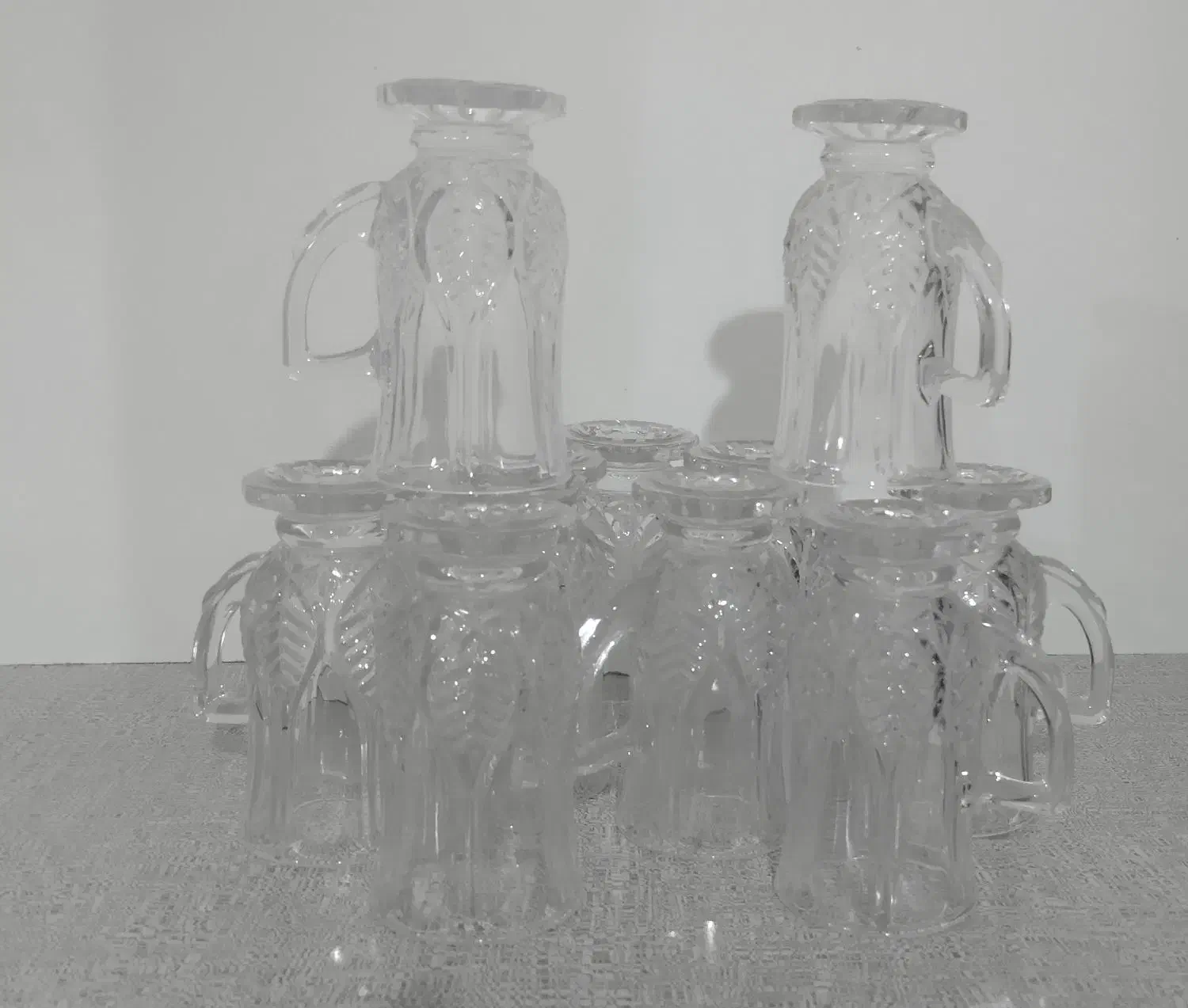 ده عدد استکان کریستال|کلکسیون اشیاء عتیقه|بیجار, |دیوار