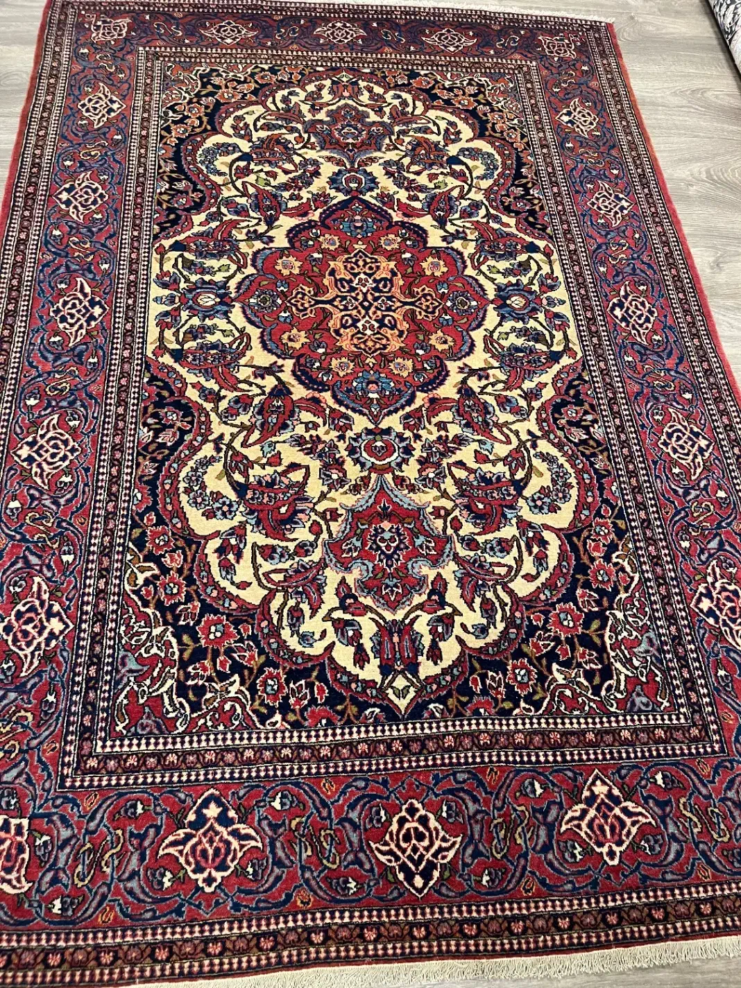 قالیچه تمام گیاهی انتیک ۱۰۰ ساله اصفهان|فرش|تهران, پردیسان|دیوار