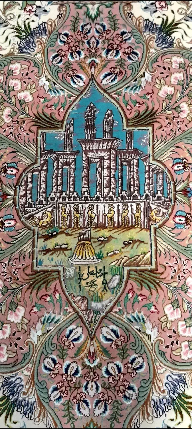 فروش فرش دستبافت آنتیک تک عتیقه کلکسیونی|فرش|شیراز, کاراندیش|دیوار