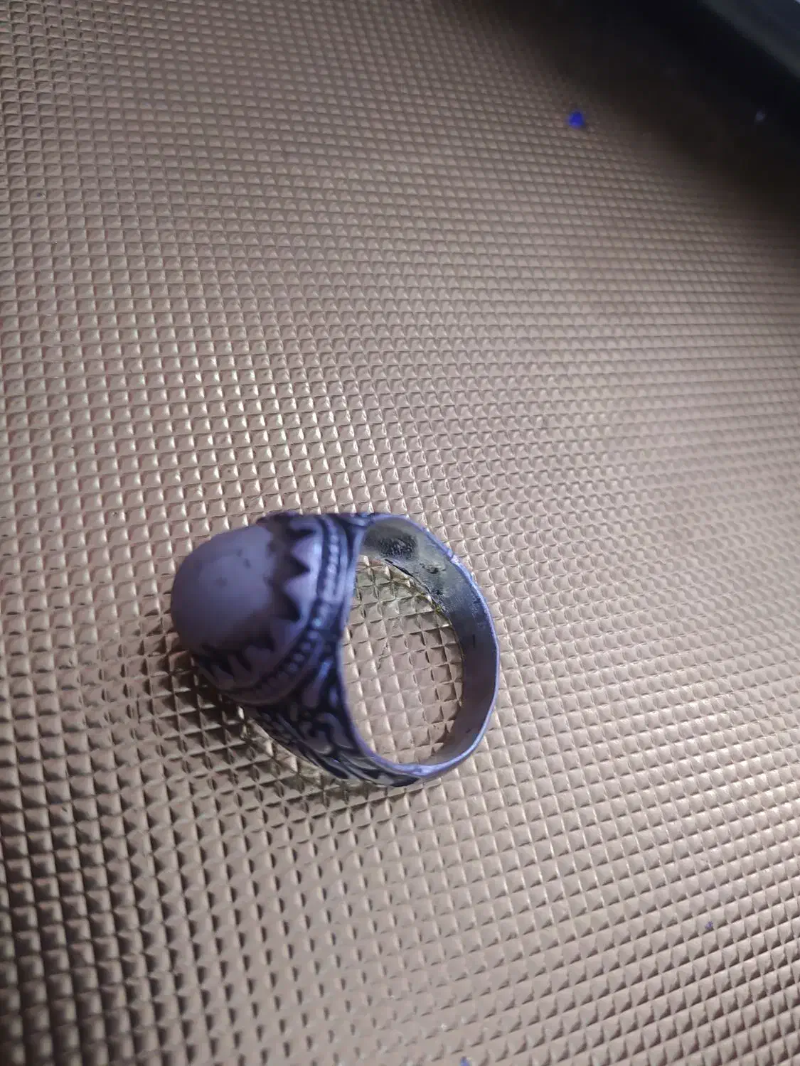 انگشتر نقره مردانه با سنگ خاص|جواهرات|مسجد سلیمان, |دیوار