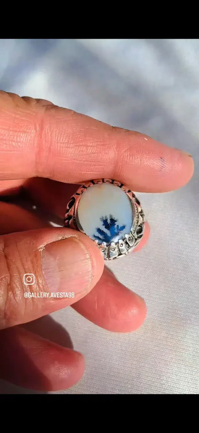 انگشتر نقره بانگین شجر|جواهرات|آباده, |دیوار