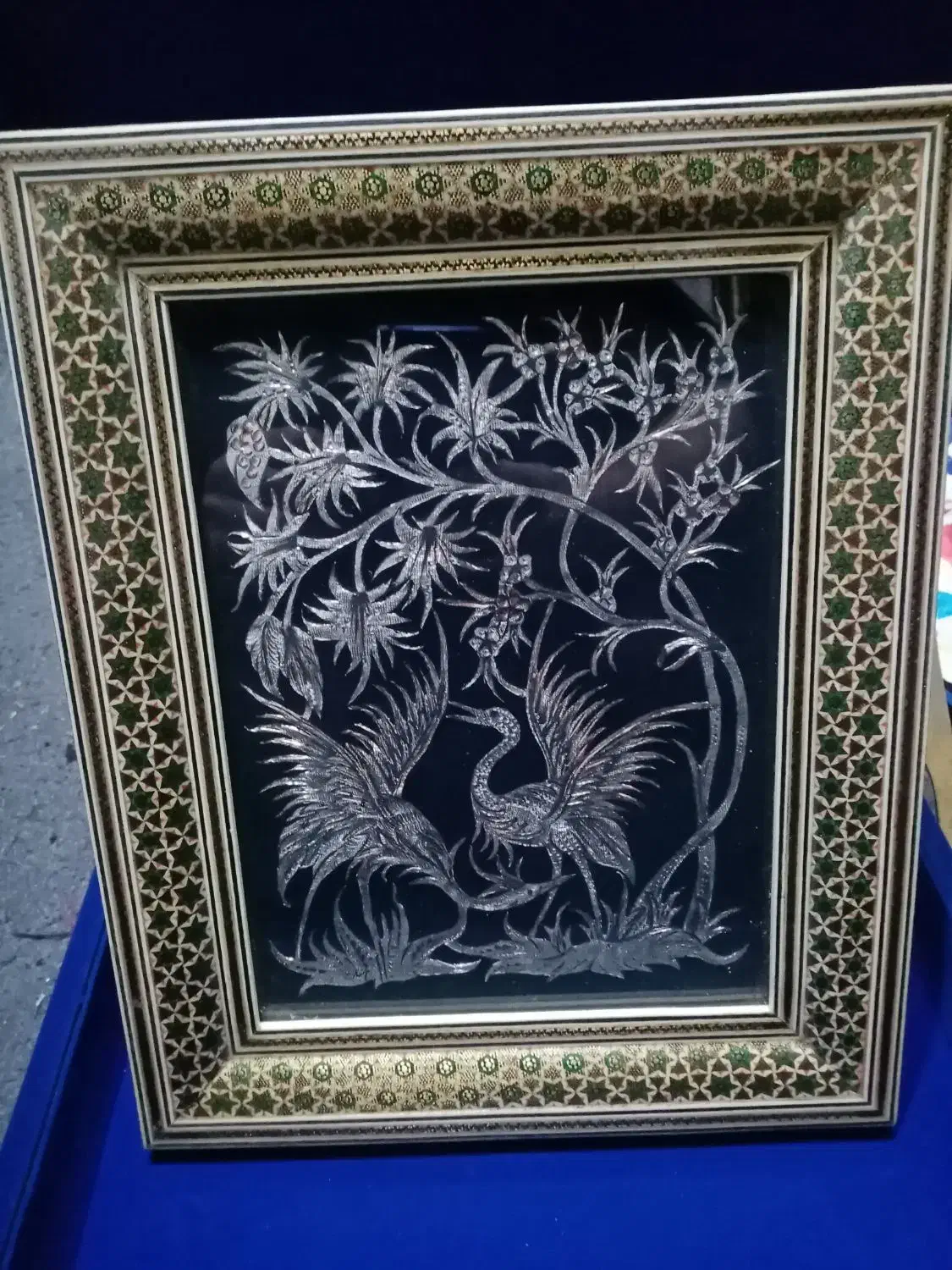 فروش قاب خاتم هم نقاشی مینیاتوری هم قلم زنی|صنایع دستی و سایر لوازم تزئینی|تهران, فردوسی|دیوار