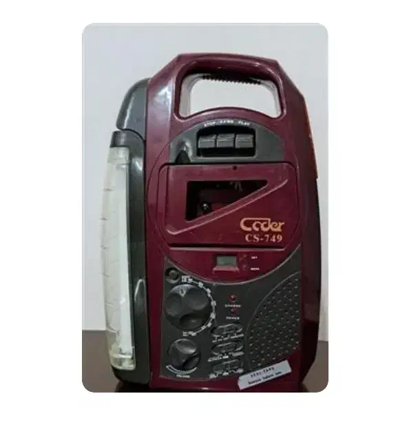 رادیو ضبط کاست چراغ دار همراه باتری|سیستم صوتی خانگی|یزد, |دیوار