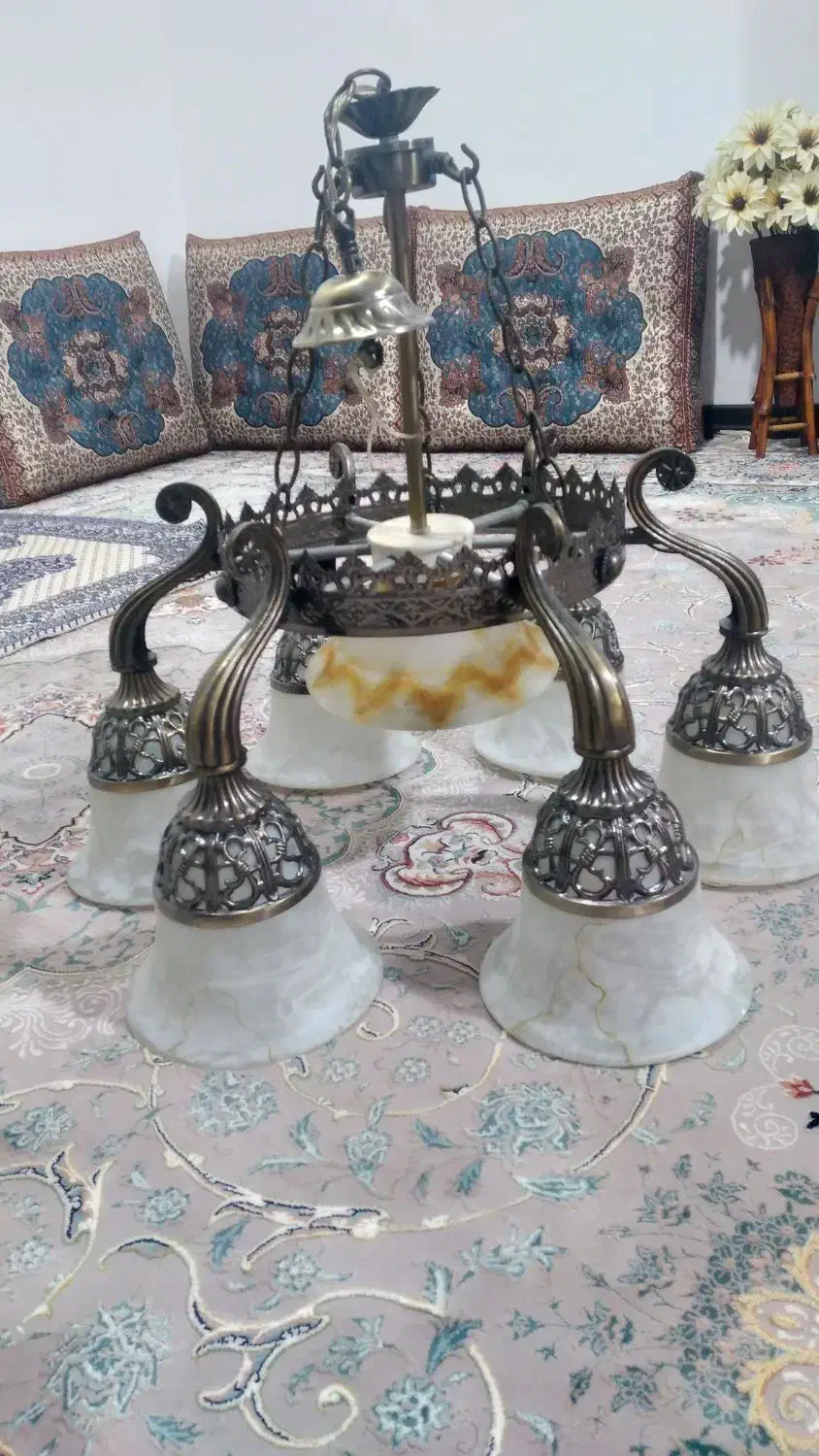 لوستر ۷ شاخه|لوستر و چراغ آویز|قائمشهر, |دیوار