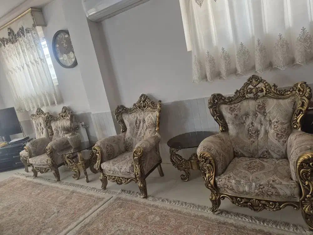 مبل سلطنتی|مبلمان خانگی و میز عسلی|کازرون, |دیوار