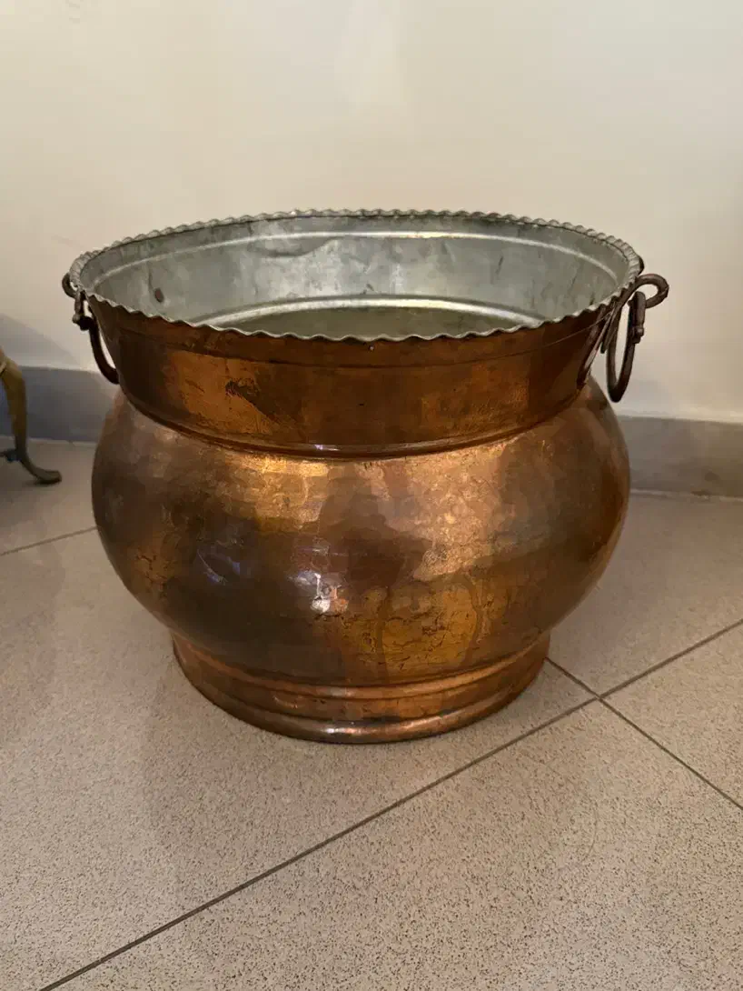 گلدان مسی بزرگ|کلکسیون اشیاء عتیقه|تهران, شهرک امید|دیوار