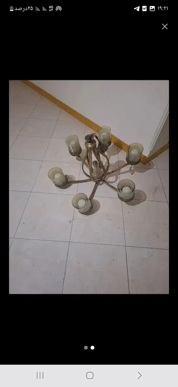 ۳عددلوستر|لوستر و چراغ آویز|گرگان, |دیوار