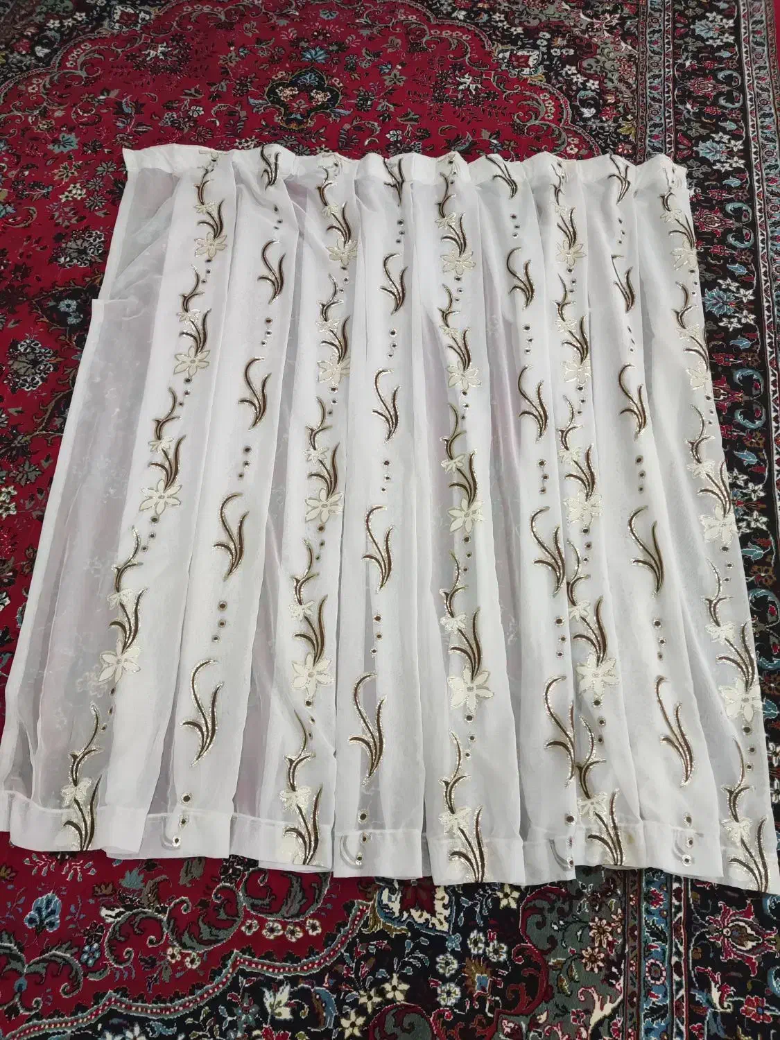 فروش پرده طرح گندم|پرده، رانر، رومیزی|ملایر, |دیوار