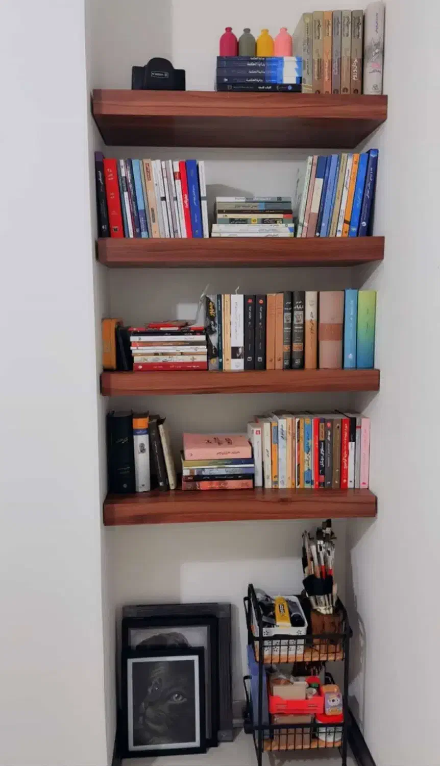 شلف دیواری پایه مخفی مقاوم خرید از تولیدی|کتابخانه، شلف، قفسههای دیواری|تهران, اتحاد|دیوار