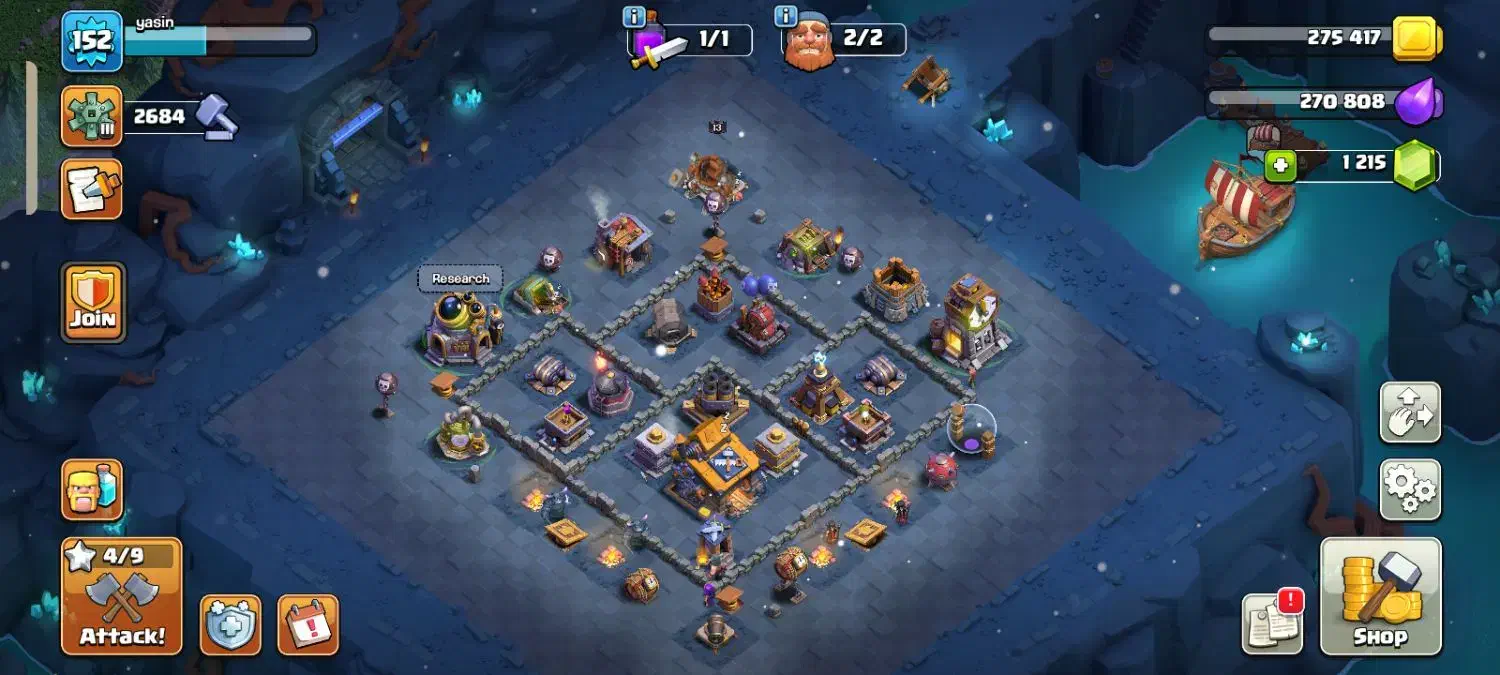 اکانت کلش افکلنز تاون 13|کنسول، بازی ویدئویی و آنلاین|رشت, سلیمانداراب|دیوار