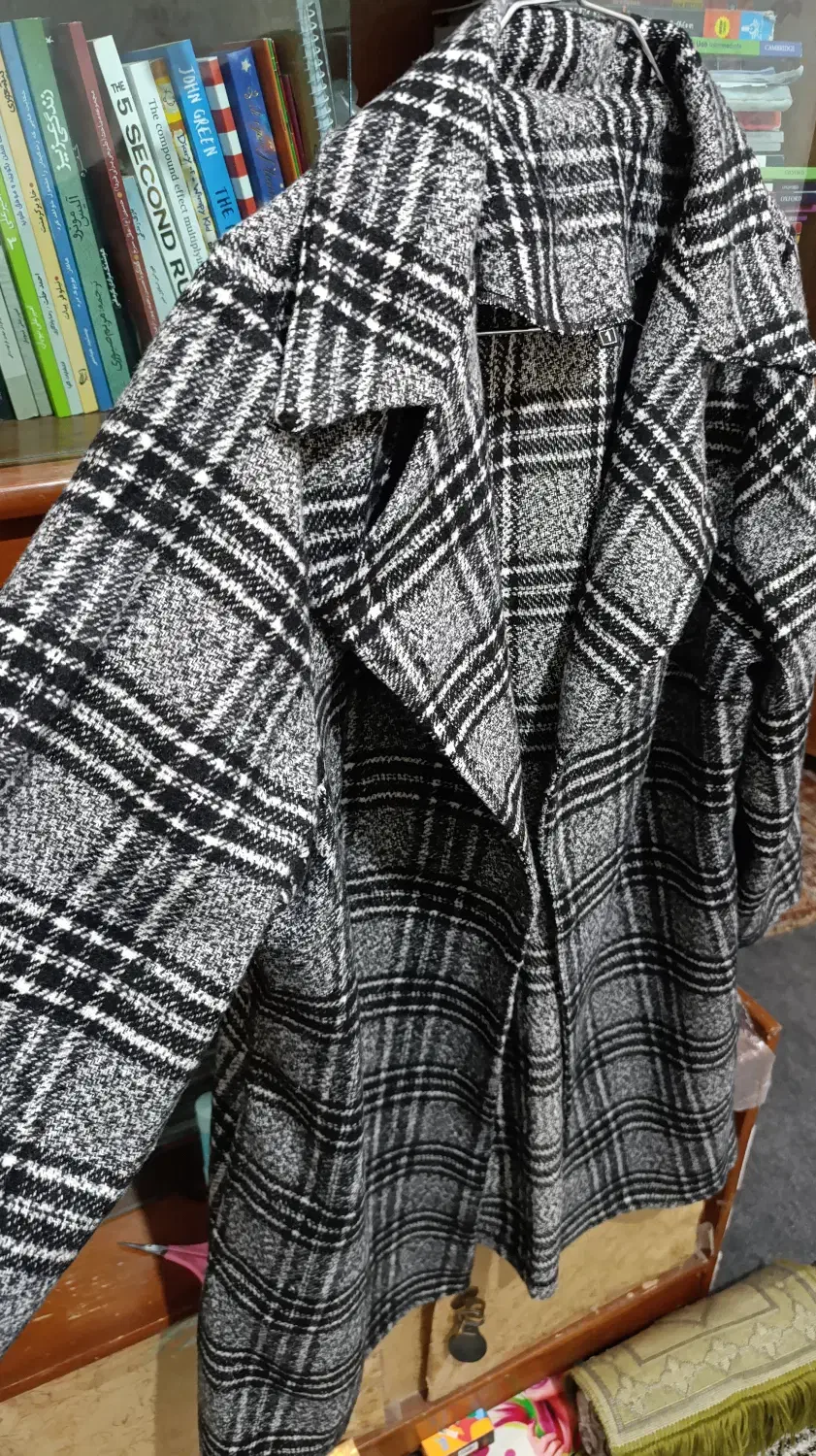 یک دست پالتو نو زنانه چهارخانه|لباس|شیراز, شهرک بهار|دیوار