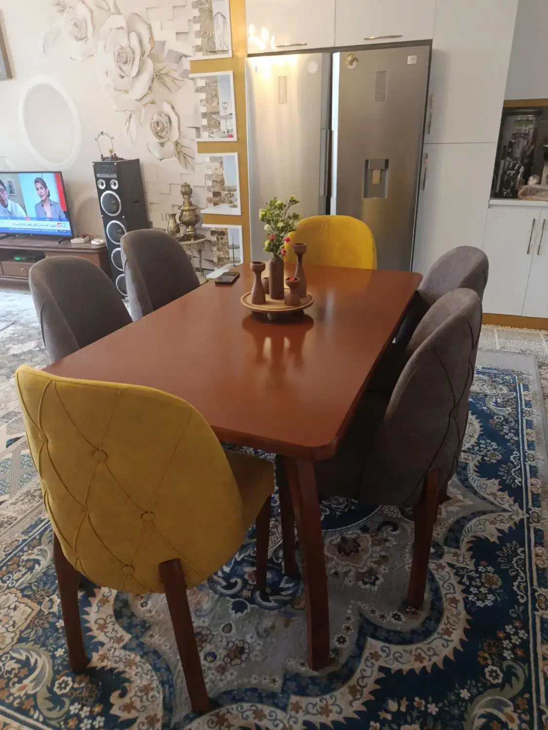 نهار خوری شش نفره|میز و صندلی غذاخوری|کوهدشت, |دیوار