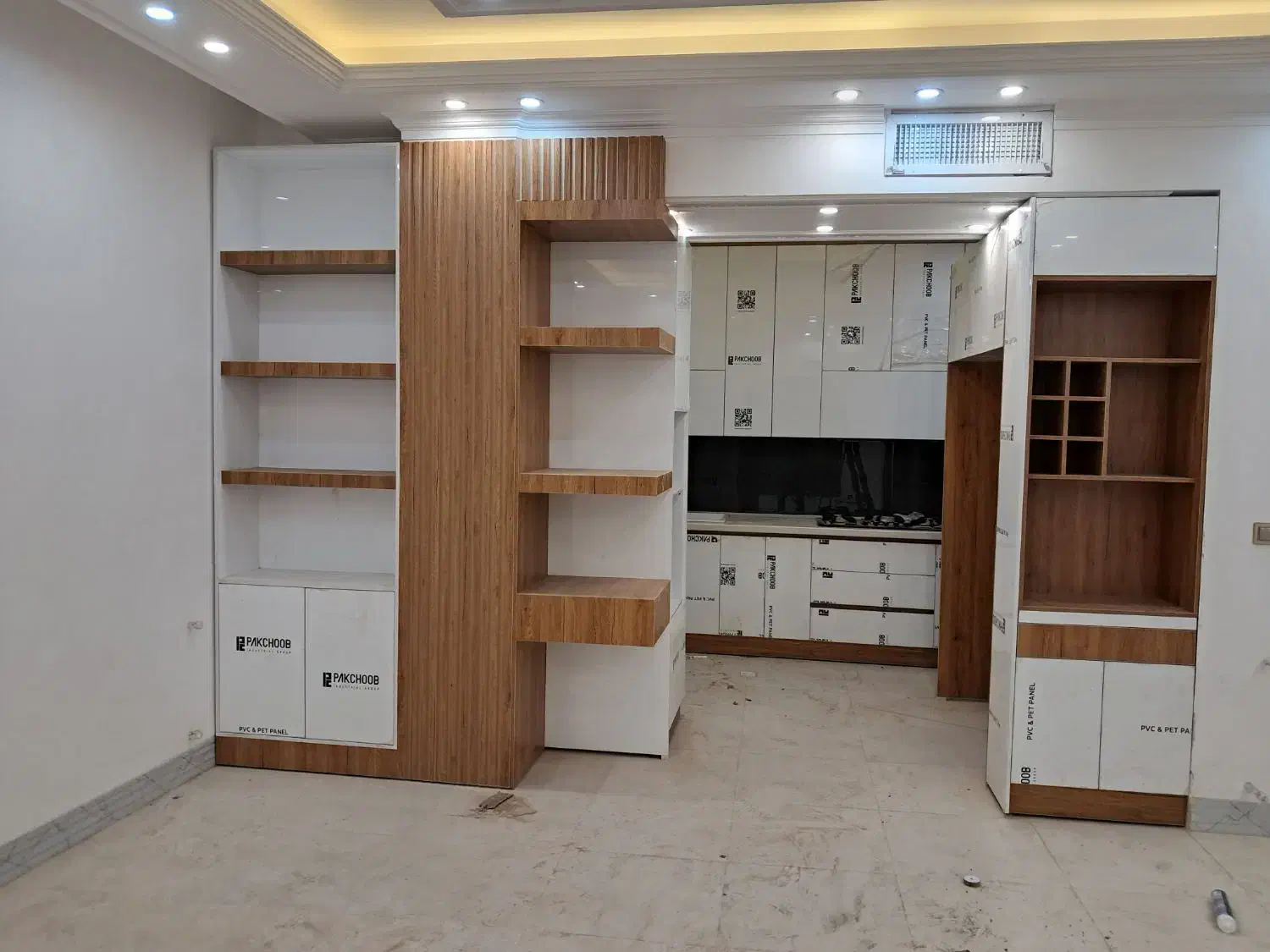 کابینت کمد دیواری درب چوبی|جاکفشی، کمد، دراور|حمیدیا, |دیوار