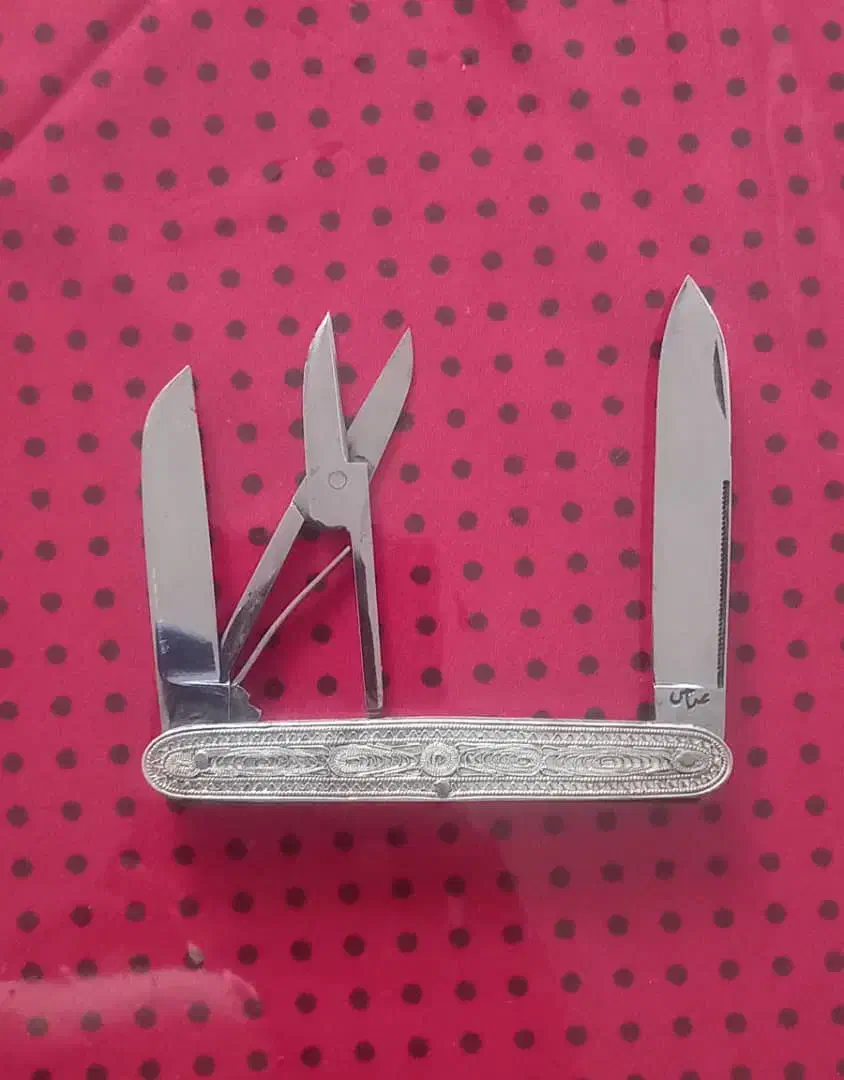 چاقوی آنتیک و کلکسیونی کار مرحوم استاد رنگرز|کلکسیون اشیاء عتیقه|رامسر, |دیوار