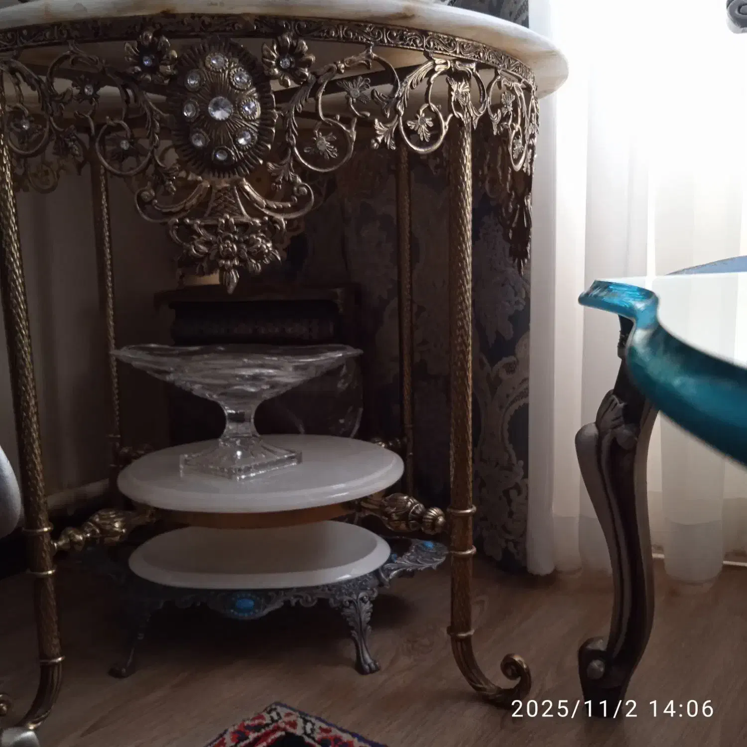 میز گرد برنز|مبلمان خانگی و میز عسلی|تبریز, |دیوار