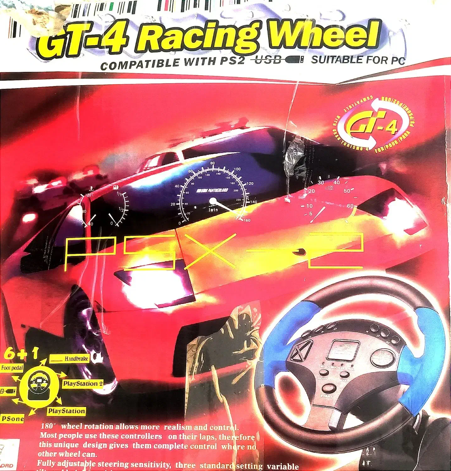 فرمان بازی مدل GT-4 Racing Wheel|کنسول، بازی ویدئویی و آنلاین|رشت, کوی مهر|دیوار